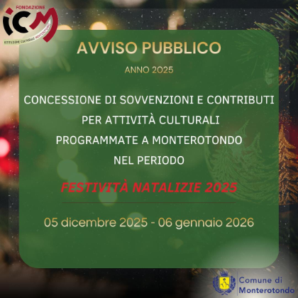  AVVISO PUBBLICO - ANNO 2025​ ​ ​ ​ ​ ​​