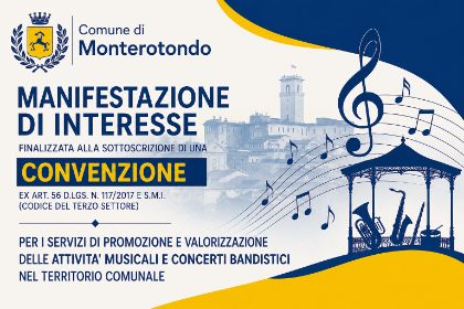 Attività musicali e concerti bandistici: integrata la manifestazione di interesse, termine prorogato al 15 ottobre 2026
