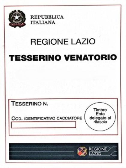 Consegna Tesserini Venatori